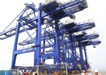 Wakil Kepala BP Batam Cek Persiapan Operasional 4 Crane STS dari China