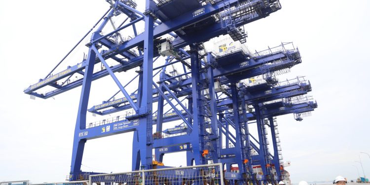 Wakil Kepala BP Batam Cek Persiapan Operasional 4 Crane STS dari China