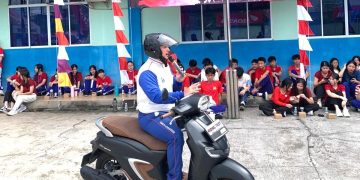 Pelajar Tanjungpinang Dapatkan Bekal Teknik Dasar Safety Riding di Capella Honda Kepri