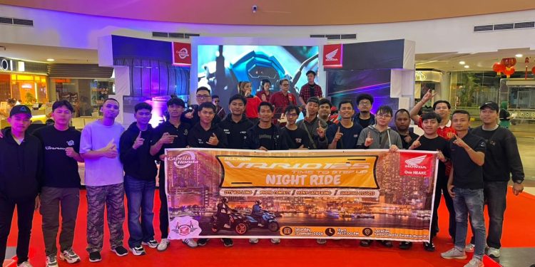 Gaya Urban All New Vario 125 Terangi Malam di Night Ride Kota Batam